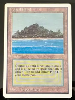 Magic the Gathering MTG Unlimited Tropical Island NM/LP (Beta Bob) - Image 4