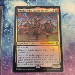 Alesha, Who Laughs at Fate (FOIL) x1 - MTG Foundations FDN #115 - Image 1