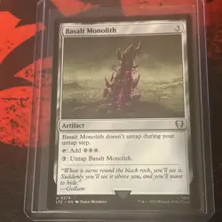 Basalt Monolith - 274 - NM - Commander: The Lord of the Rings - MTG - Image 1