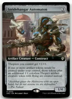 Stridehangar Automaton (Extended Art) #35 MTG Aetherdrift NM X1 - Image 1