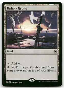 Unholy Grotto #182 MTG Aetherdrift NM X1 - Image 1