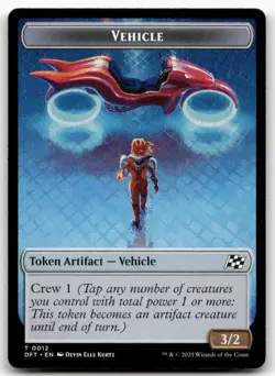 Vehicle / Pilot Double-Sided Token #12/1 MTG Aetherdrift NM X1 - Image 1