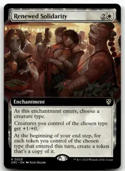 Renewed Solidarity (Extended Art) #23 MTG Aetherdrift NM X1 - Image 1
