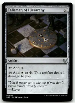 Talisman of Hierarchy #142 MTG Aetherdrift NM X1 - Image 1