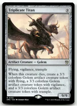 Triplicate Titan #143 MTG Aetherdrift NM X1 - Image 1