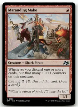 Marauding Mako #138 MTG Aetherdrift NM X1 - Image 1