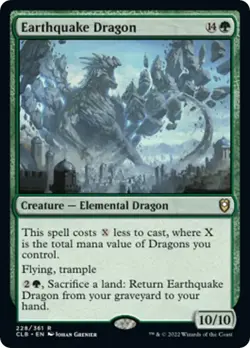 MTG Earthquake Dragon - 228 / English / Near Mint - Image 1