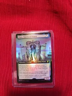 Signed Alex Brock Artist Proof Pop 1 MTG Modern Horizons 3 Omo Queen Of Vesuva - Image 1