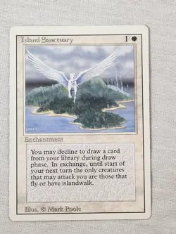NM Island Sanctuary Revised Mtg Magic the Gathering - Image 1