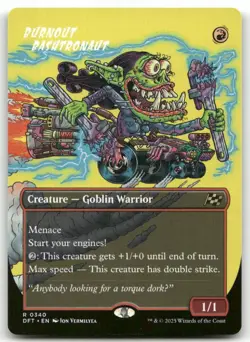 Burnout Bashtronaut (Borderless) #340 MTG Aetherdrift NM X1 - Image 1