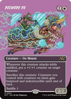 Bulwark Ox (Borderless) FOIL #333 MTG Aetherdrift NM X1 - Image 1
