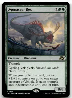 Agonasaur Rex #151 MTG Aetherdrift NM X1 - Image 1