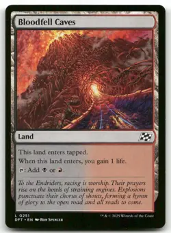 Bloodfell Caves #251 MTG Aetherdrift NM X1 - Image 1