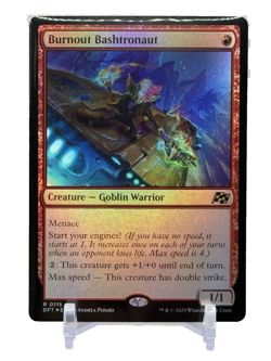 Burnout Bashtronaut FOIL #115 MTG Aetherdrift NM X1 - Image 2