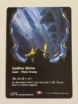 Godless Shrine (Borderless) Edge of Eternities - MTG LP - Image 1