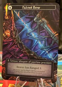 Fail-not Bow Unique FOIL - Sorcery Contested Realm - Arthurian Legends NM - Image 1