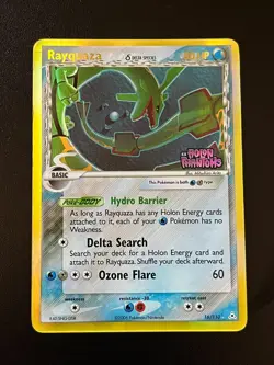 Pokemon TCG Rayquaza Delta Species Holo Rare Card 16/110 EX Holon Phantoms - Image 1