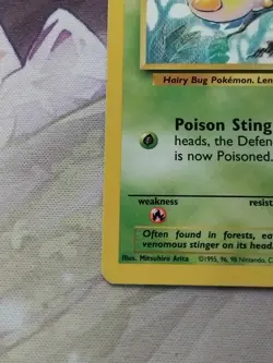 Pokemon TCG Weedle Base Set 69/102 Regular MP. - Image 4