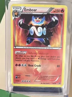 Emboar 100/99 - Secret Rare HP, English Pokemon Next Destinies 2012 - Image 2