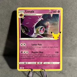 Lunala 015/025 Holo Celebrations Pokemon NM - Image 1