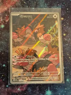 Pokemon TCG Mega Evolutions Full Art Holo Spearow 151/132 - NM - Image 1