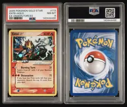 Entei Holo PSA 8 EX Unseen Forces 2005 Pokemon Gold Star #113 *New Cert* - Image 3