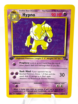 1st Edition Hypno 23/62 - Fossil - Rare - Pokemon - NM - Image 1