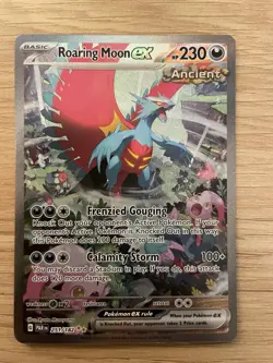 Pokemon TCG Roaring Moon EX Paradox Rift 251/182 Holo Special Illustration Rare - Image 1