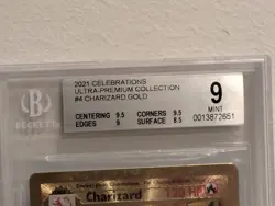 2021 Pokemon Celebrations Ultra Premium Collection Gold Charizard - BGS 9 MINT! - Image 3