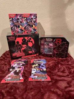 Pokemon TCG Destined Rivals Bundle, ETB, 2 BB, 2 Packs, 1 Mega tin - Image 1