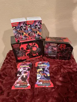 Pokemon TCG Destined Rivals Bundle, ETB, 2 BB, 2 Packs, 1 Mega tin - Image 2
