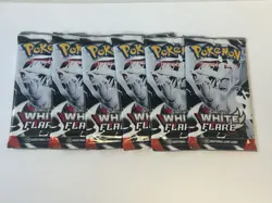 Lot of 6 Pokemon White Flare sealed booster packs - Image 1