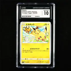 CGC 10 GEM MINT 2022 Pokemon JPN Pikachu 024/098 C - Image 1