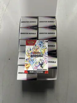 Pokemon TCG Prismatic Evolutions Booster Bundle x10 Display Case 💎 - Image 3