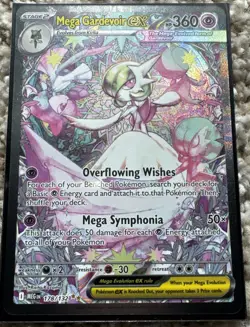 Mega Gardevoir ex 178/132 Me01: Mega Evolution Holo Minty Fresh Pokemon TCG - Image 1