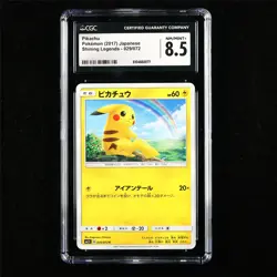 CGC 8.5 NM/MINT+ 2017 Pokemon JPN Pikachu 029/072 C - Image 1