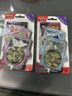 Lot Of 2 Pokemon Temporal Forces Blister 3 Promo Togekiss & Baxcalibur - Sealed - Image 1