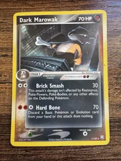 Pokemon Dark Marowak TCG 7/109 Holo Rare EX Team Rocket Returns MP - Image 1