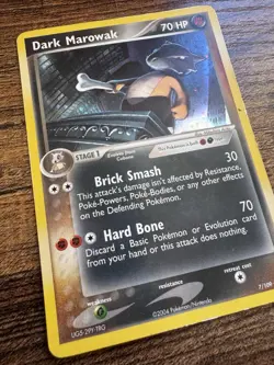 Pokemon Dark Marowak TCG 7/109 Holo Rare EX Team Rocket Returns MP - Image 2