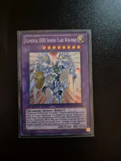 Yu-Gi-Oh LCGX-EN050 Elemental Hero Shining Flare Wingman 1st Edition Secret Rare - Image 1