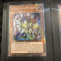 Toon Black Luster Soldier (Platinum Secret Rare) RA03-EN272 Quarter Century... - Image 1