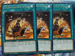 Yugioh Pre-Preparation of Rites X3 Rare WISU-EN056 1st Ed Near Mint Playset - Image 1
