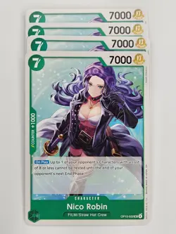 One Piece - 4x OP13-032 Nico Robin - Uncommon - Image 1