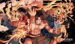 Ace One Piece Playmat With Zones OPCG TCG CCG Card Game Play Mat _G NEW - Image 1