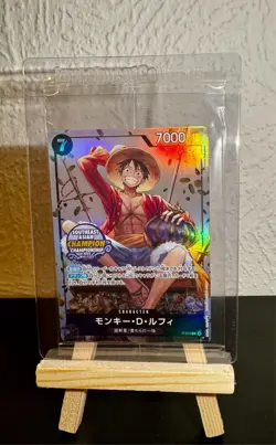 Monkey D Luffy (P-075) Southeast Asian Champion One Piece TCG Japanese Sealed - Image 1