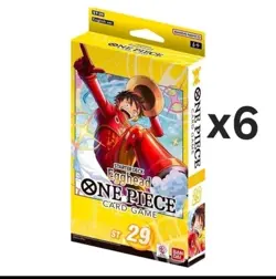 One Piece Egghead ENGLISH Starter Decks ST29 NEW SEALED DISPLAY 6 DECKS - Image 2