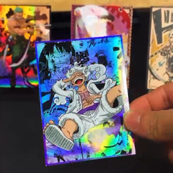 Trading Card ONE PIECE Luffy Holographic OPCG Card Sleeves 66X91mm Standard Size - Image 2