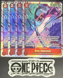 4 x One Piece OP12-014 SR Boa Hancock - English - Foil - Playset - TCG - NM/M - Image 1
