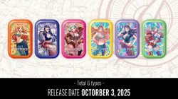 One Piece TCG Mini Tin Pack Set VOL. 2 JAPANESE JAP (6 mini tin) - READY TO SHIP - Image 1