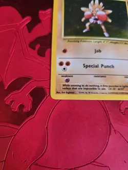 Mint Hitmonchan Holo Ultra Rare 7/102 Base Set Pokemon Card - Image 3